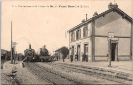 76 SAINT VAAST BOSVILLE - VUE INTERIEURE DE LA GARE - Autres & Non Classés