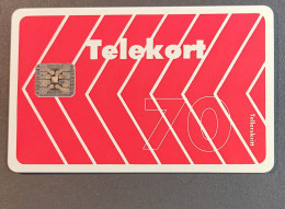 Red "fishbones" , 70 Unit  , SC 5 Chip , NO Nr 4E - Norwegen