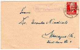 DDR 1949, Landpost Stpl. 10 TETTAU über Glauchau Auf Brief M. 24 Pf. - Storia Postale