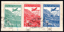 Bulgarien 249/51, Luftpost Ausstellung, 3 Werte Kpl. Auf Schönem Briefstück - Autres & Non Classés