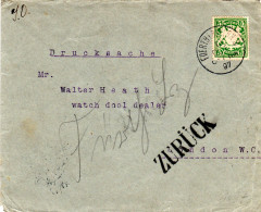 Bayern 1897, EF 5 Pf. Auf Drucksache V. Fürth N. GB M. Retour-Stempeln. - Lettres & Documents