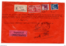 Democratica Lire 100 II° Lastra Su Busta - 1946-60: Storia Postale