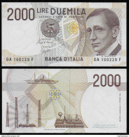 1990 Italia Lire 2.000 Guglielmo Marconi FDS Rif. BI 60A Gigante - Autres & Non Classés