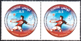 2018 - Tunisie  - Coupe Du Monde De Football Russie 2018  - Paire 2V -   MNH***** - 2018 – Rusland