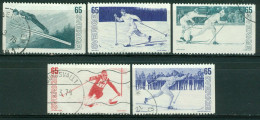 Bm Sweden 1974 MiNr 836-840 Used | Winter Sports On Skis #kar-1004a - Gebruikt