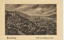 DEU01 01 22#0 - HEIDELBERG - BLICK AUF SCHLOSS UND STADT - Heidelberg