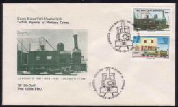 AC - NORTHERN CYPRUS FDC - RAILWAY IN CYPRUS 31 DECEMBER 1986 - Ongebruikt