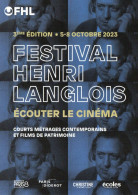 CARTE PUBLICITAIRE - R - FESTIVAL HENRI LANGLOIS - ECOUTER LE CINEMA - PARIS - Otros & Sin Clasificación