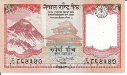 NEPAL 5 RUPEES 2017 - Népal