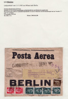 ITALY Air Cover 1942 Milano To Berlin, Germany - Poste Aérienne