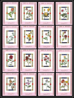 0007/ Umm Al Qiwain Deluxe Blocs ** MNH Michel N° 1434 / 1449 Fleurs (plants - Flowers) Roses Rose Non Dentelé Imperf - Umm Al-Qaiwain