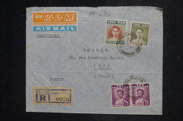 THAÏLLANDE - Lettre Recommandée Par Avion KLM > La France - 1951 - A 2991 - Thaïlande