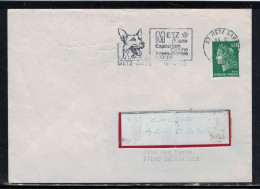 YT 1611 SSL 57 METZ  16/4/73 FAG 17 JUIN EXPOSITION CANINE - Dogs