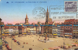 R084969 Strasbourg. La Place Kleber Et La Cathedrale. No 345. 1939 - Monde