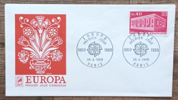 FDC 1969 - YT N°1598 - EUROPA - PARIS - 1960-1969