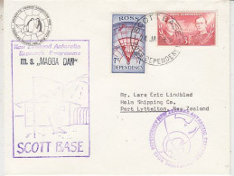 Ross Dependency MS Linblad Antarctic Tourist Exp. NZARP  Ca Magga Dan Ca Scott Base 24 JAN 1968 (RT220) - Briefe U. Dokumente