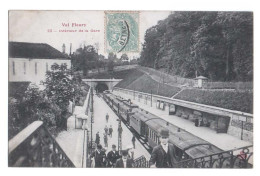 VAL FLEURY (Meudon)  [92] Hauts De Seine - INTÉRIEUR DE LA GARE - Train Au Quai - Vers 1910 - Animée - Meudon