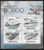 GUINEE-BISSAU - PORTE-AVIONS - N° 4298 A 4301 ET BF 767 - NEUF** MNH - Bateaux