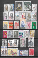 FRANCE ANNEE 1972 LOT DE 32 TIMBRES OBLITERES - Gebraucht