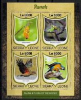 SIERRA LEONE - OISEAUX - PERROQUETS - N° 6261 A 6264 ET BF 1025 - NEUF** MNH - Parrots