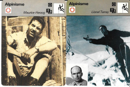 GF2066 - FICHES EDITION RENCONTRE - ALPINISME - WALTER BONATTI - HERMANN BUHL - LIONEL TERRAY - MAURICE HERZOG - Wintersport