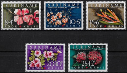 SURINAM - FLEURS - N° 366 A 370 - NEUF** MNH - Sonstige & Ohne Zuordnung