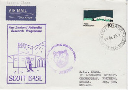 Ross Dependency NZARP Ca Vanda Station Ca Scott Base 14 DE 1973 (RT223) - Covers & Documents