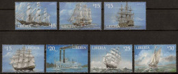 LIBERIA - BATEAUX - 7 VALEURS - NEUF** MNH - Schiffe