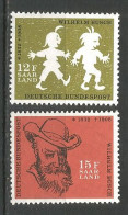 Saarland 1958 Mint Stamps MNH(**) - Nuevos