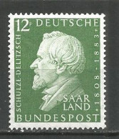 Saarland 1958 Mint Stamp MNH(**) - Neufs