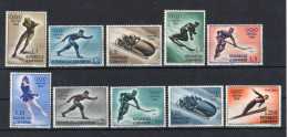 1955 SAN MARINO SET MNH ** 428/436+A116 7° Giochi Olimpici Invernali A Cortina - See Back - Ongebruikt