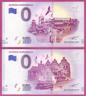 0-Euro XEFR 2019-1 + 2  SATZ NORDEN-NORDDEICH - Private Proofs / Unofficial