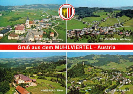 1 AK Österreich / Oberösterreich * Blick Auf Die Orte St. Peter A. Wimberg, St. Johann A. Wimberg, Hansberg, Waxenberg * - Sonstige & Ohne Zuordnung