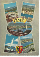 GENEVE -SUISSE - Belle Carte Couleur Multi Vues - Otros & Sin Clasificación