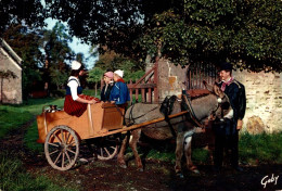 K1105 - Départ Pour La Traite - ÂNE - Groupe De PONT D'OUILLY - CALVADOS - Donkeys