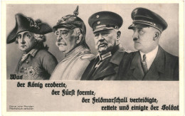 CPA Carte Postale Germany Was Der König Eroberte Der Furcht Formte Der Feldmarschall Verteidigte Rette Und ...VM80638 - Andere & Zonder Classificatie