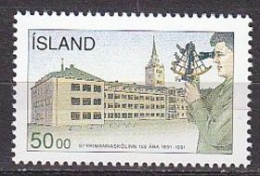 ISLANDIA 1991 - ESCUELA DE NAVEGACION EN REYKIAVIK - YVERT 710** - Unused Stamps