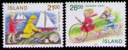 ISLANDIA 1989 - TEMA EUROPA CEPT - JUEGOS INFANTILES - YVERT 654/655** - Unused Stamps