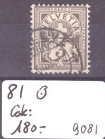 TYPE CHIFFRE - No 81 OBLITERE - COTE: 180.- - Used Stamps