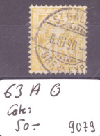 TYPE CHIFFRE - No 63A OBLITERE - COTE: 50.- - Used Stamps