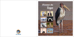 TOGO 2024 BOOKLET MS 16V - OVERPRINT ONLY - BIRDS OISEAUX - DUCK DUCKS BARN OWL OWLS SECRETARY BIRD EAGLES DOVES - MNH - Hiboux & Chouettes