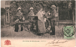 CPA Carte Postale Belgique Bruxelles  Laitières Attelage De Chiens 1908 VM80641 - Mercati