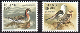 ISLANDIA 1989 - FAUNA ISLANDESA - AVES PAJAROS - YVERT 650/651** - Other & Unclassified