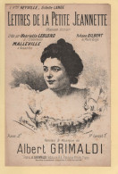 Partition - Lettres De La Petite Jeannette - Albert Grimaldi - Partitions Musicales Anciennes