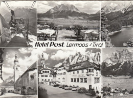 Lermoos In Tirol, Seilbahn, Post-Café, Mehrbildkarte Ngl #G5125 - Sonstige & Ohne Zuordnung