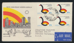 Australien Brief MEF Nach Perleberg DDR Australia Cover Of Four - Sammlungen