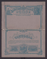 Australia Australien Victoria Ganzsache Kartenbrief 1p Postal Statinery Letter - Verzamelingen