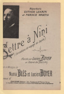 Partition - Lettre A Nini - Lucien Boyer - Scores & Partitions