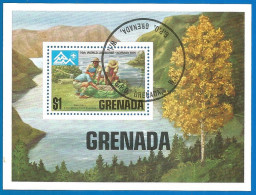 Grenada 1975 Year, Used Block - Grenade (1974-...)