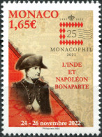 MONACO - 2022 - STAMP MNH ** - MONACOPHIL 2022: Napoleon And India - Nuevos